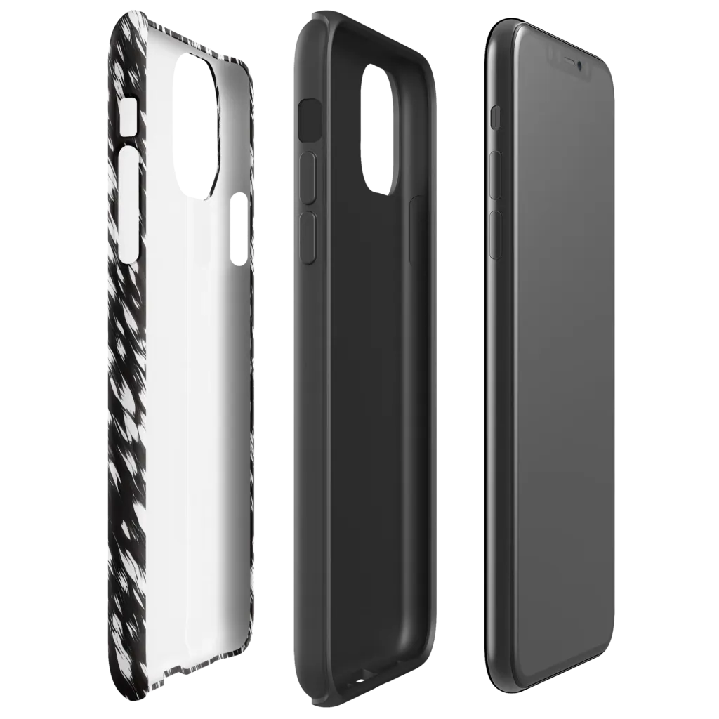 Monochrome Rush on Tough Case for iPhone® — Right
