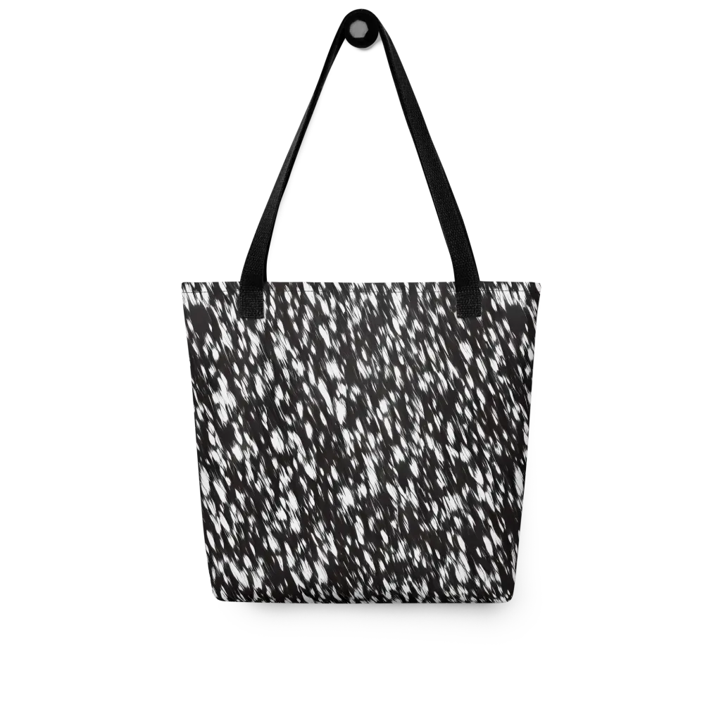 Monochrome Rush on Tote Bag — Front