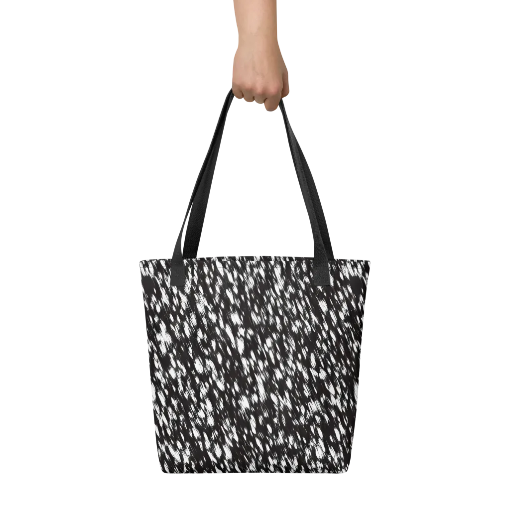 Monochrome Rush on Tote Bag — Front
