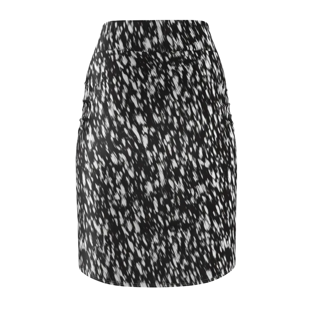 Monochrome Rush on Pencil Skirt — Back