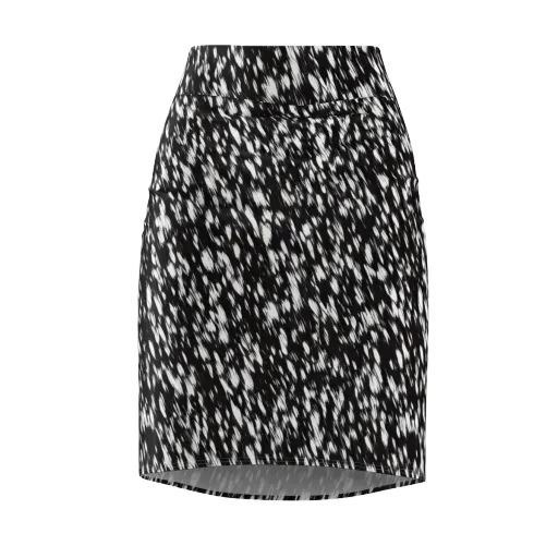 Monochrome Rush on a Pencil Skirt