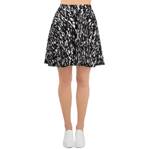 Monochrome Rush on a Skater Skirt