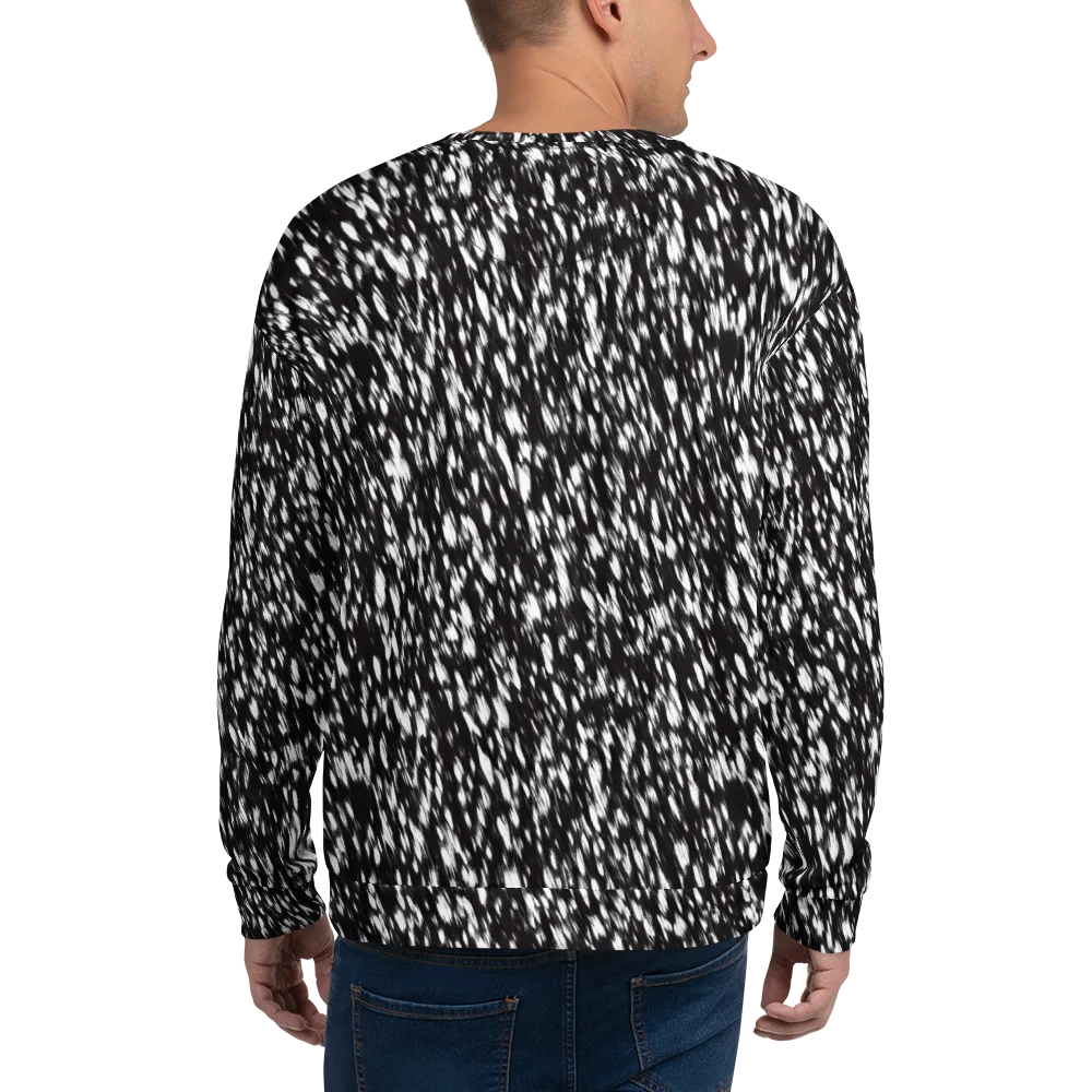 Monochrome Rush on Sweatshirt — Back