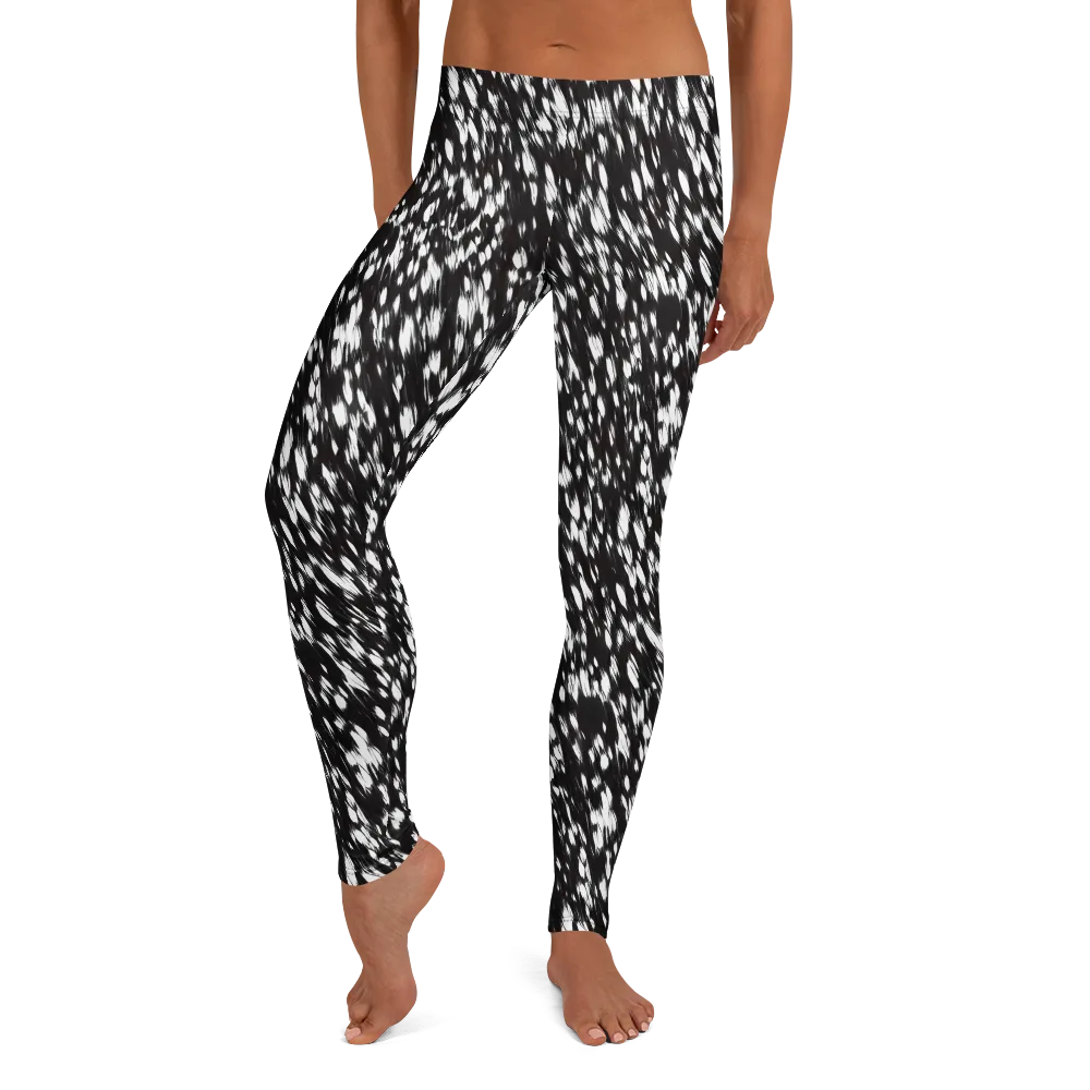 Monochrome Rush on Leggings — Front