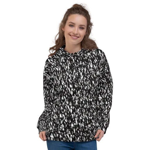 Monochrome Rush on a Hoodie