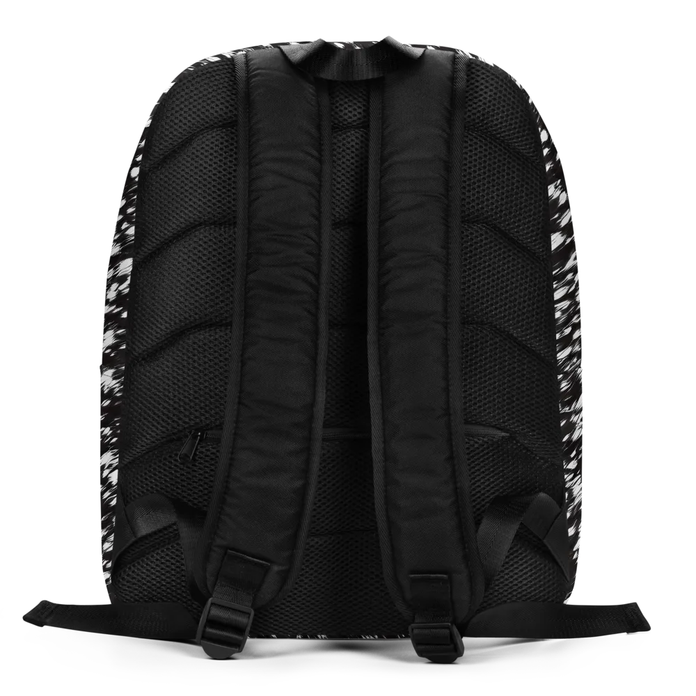 Monochrome Rush on Minimalist Backpack — Back