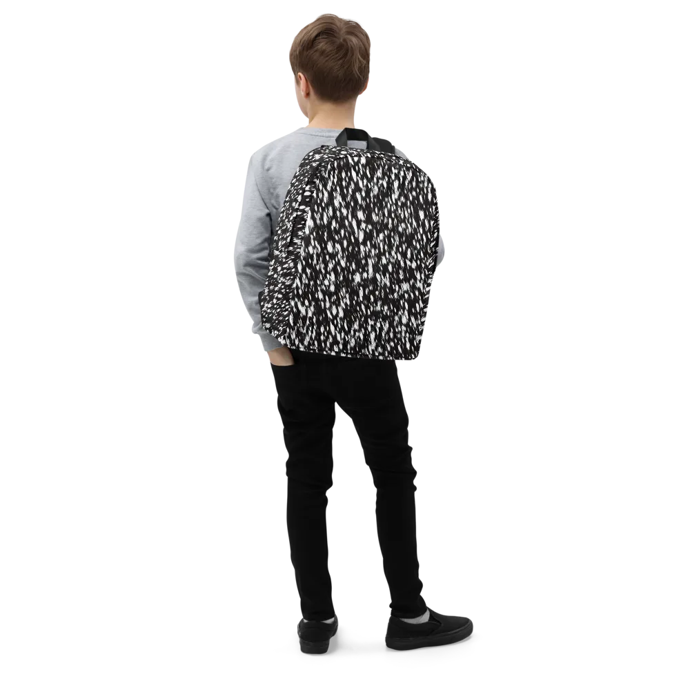 Monochrome Rush on Minimalist Backpack — Right Front