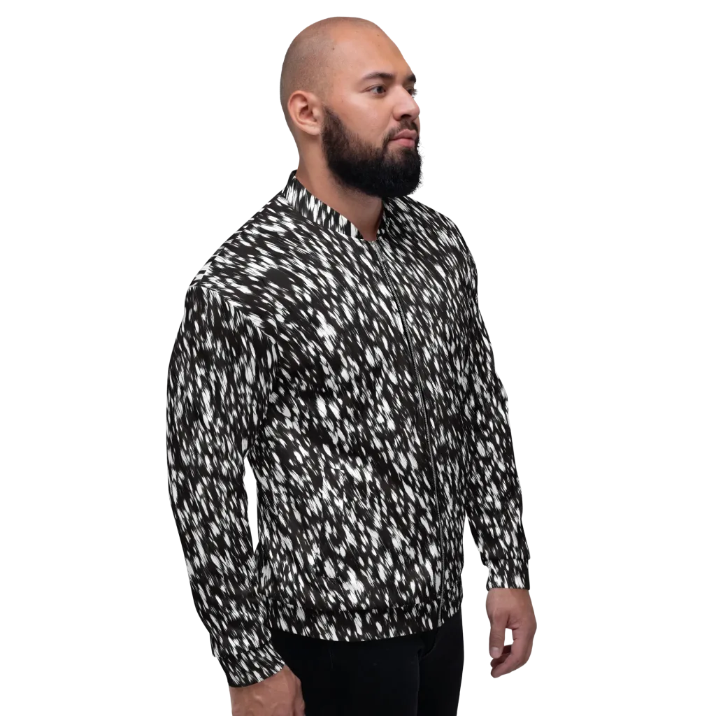 Monochrome Rush on Bomber Jacket — Right