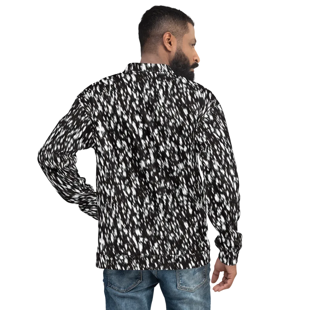 Monochrome Rush on Bomber Jacket — Back
