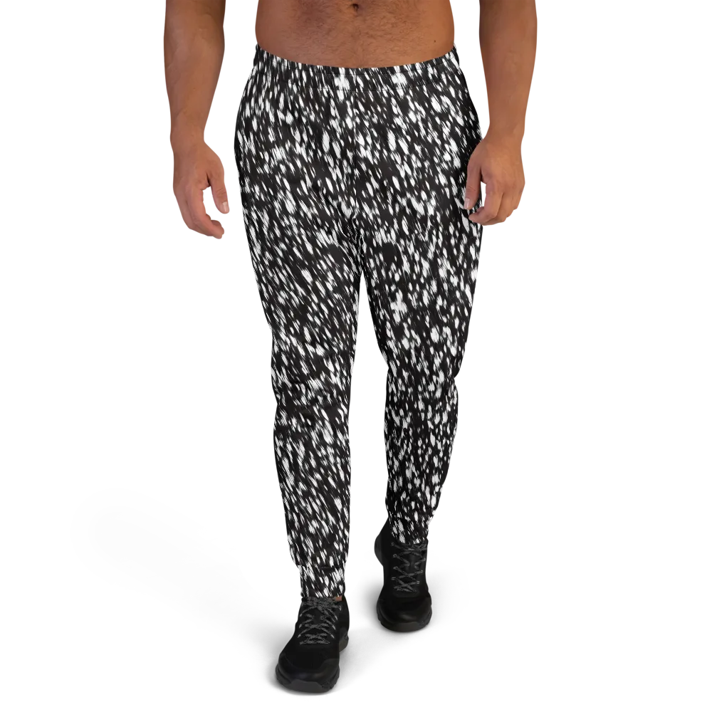 Monochrome Rush on Men's Joggers — Front