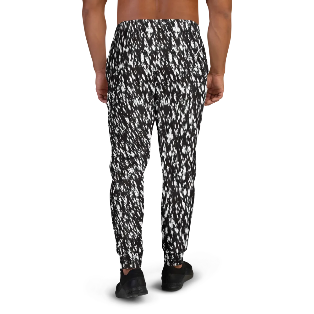 Monochrome Rush on Men's Joggers — Back