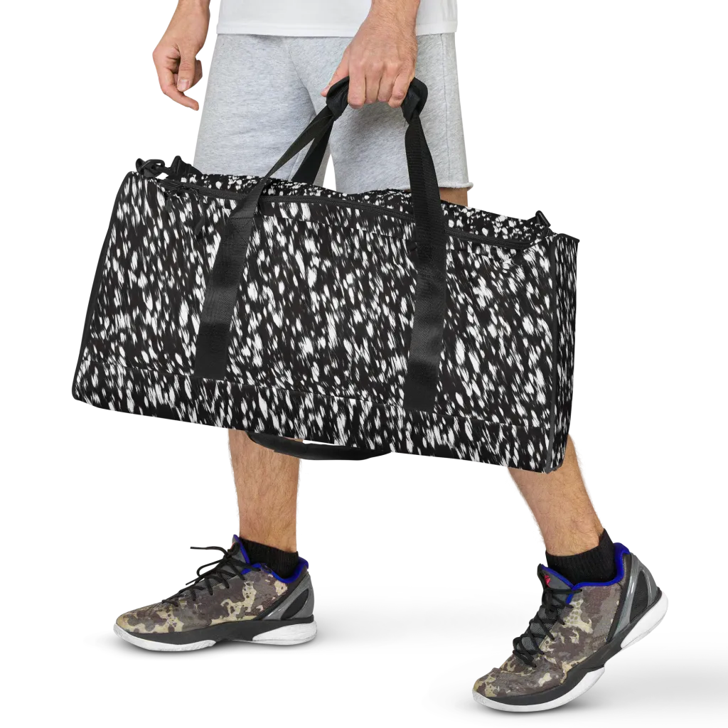 Monochrome Rush on Duffle Bag — Front