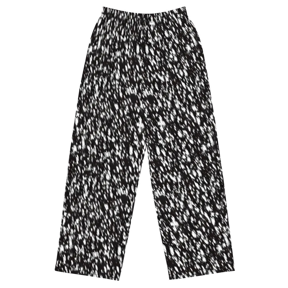 Monochrome Rush on Wide-Leg Pants — Front