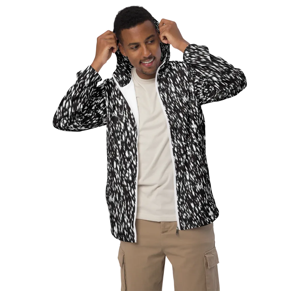 Monochrome Rush on Men's Windbreaker — Front