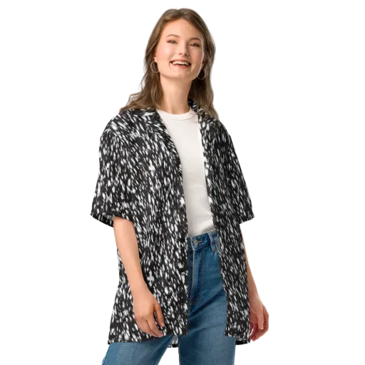 Monochrome Rush on a Button Shirt