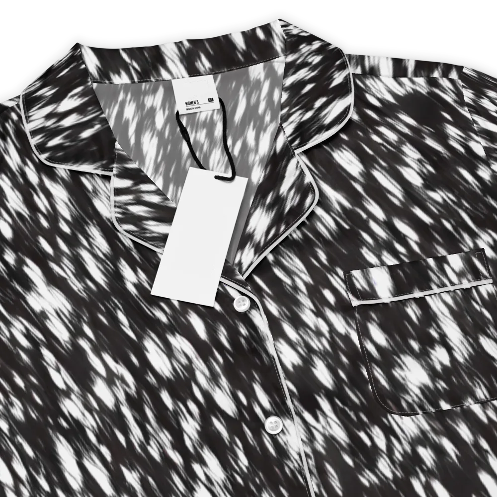 Monochrome Rush on Women's Short Sleeve Pajama Top — Product details