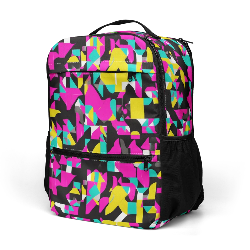 Afterimage Grid on Utility Backpack — Left Front
