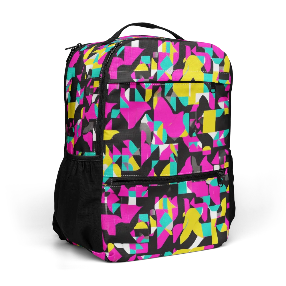 Afterimage Grid on Utility Backpack — Right Front