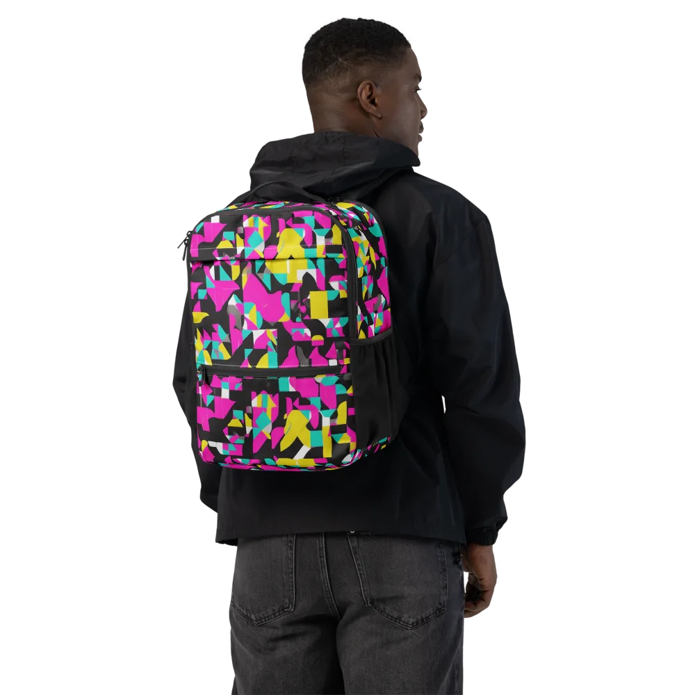 Afterimage Grid on Utility Backpack — Back