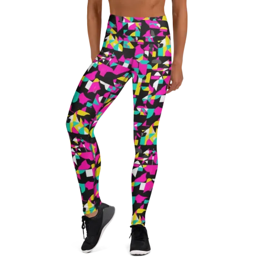 Afterimage Grid on a Yoga Leggings