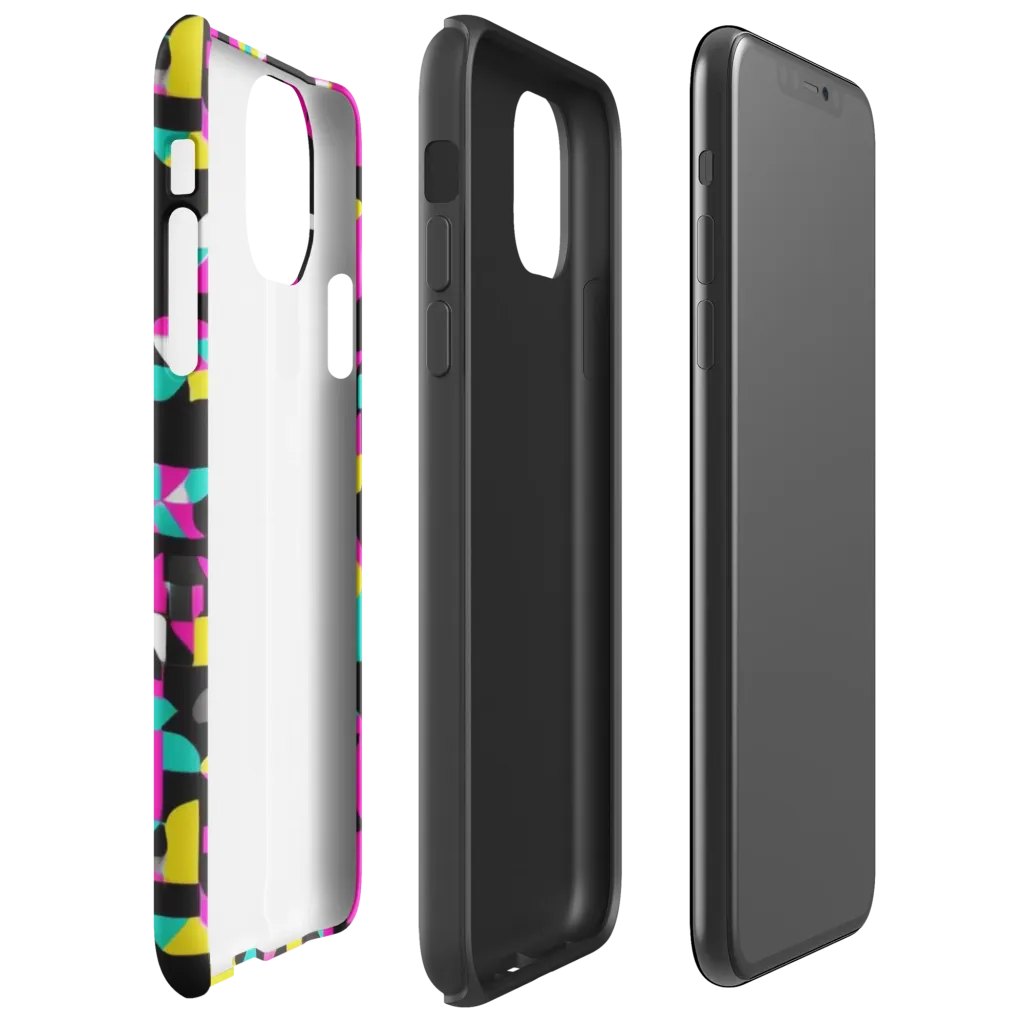Afterimage Grid on Tough Case for iPhone® — Right