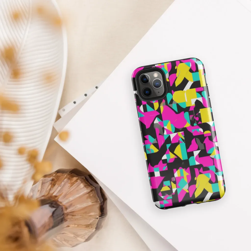 Afterimage Grid on Tough Case for iPhone® — Front