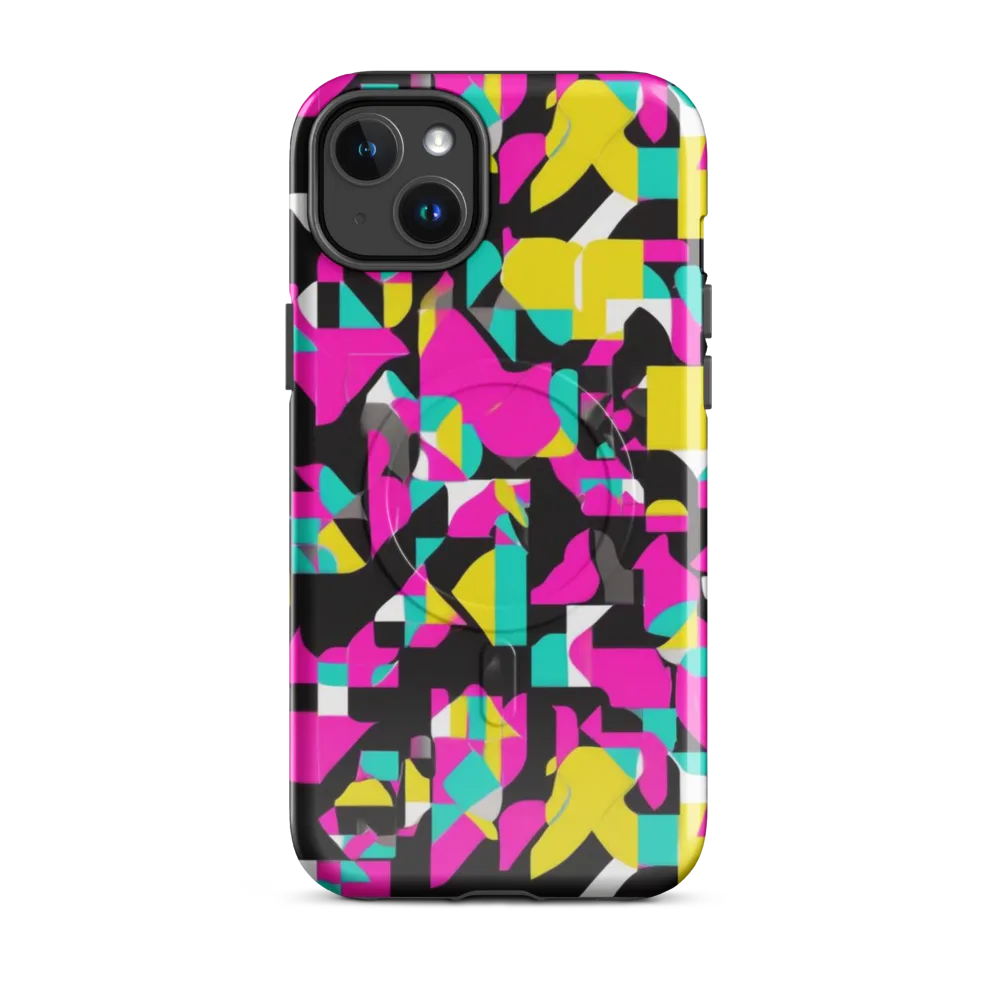 Afterimage Grid on MagSafe Tough Case for iPhone® — Front