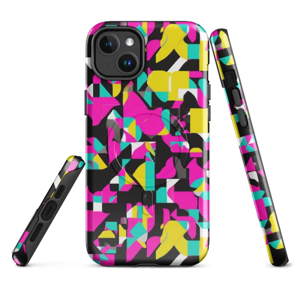 Afterimage Grid on MagSafe Tough Case for iPhone® — Front