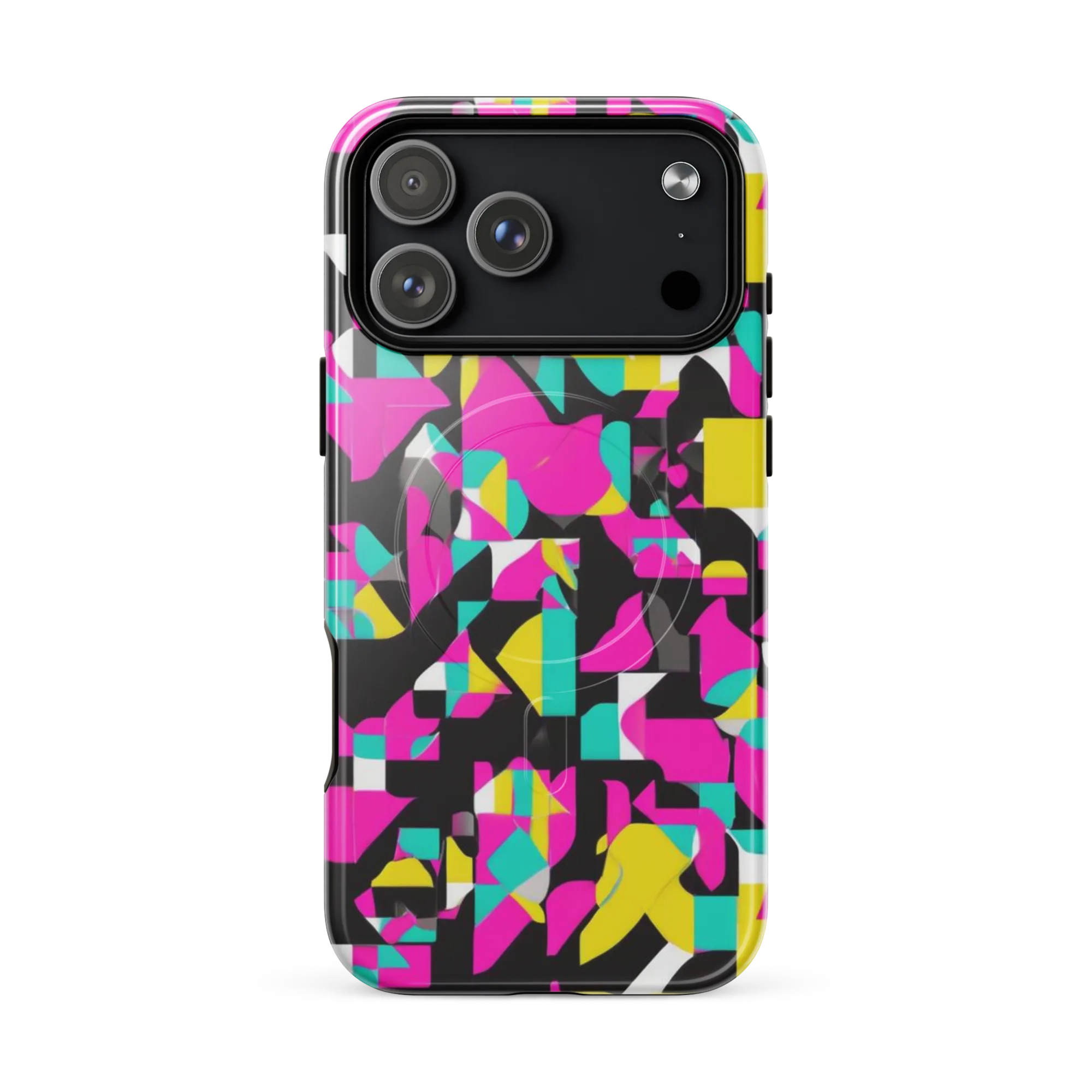 Afterimage Grid on MagSafe Tough Case for iPhone® — Front