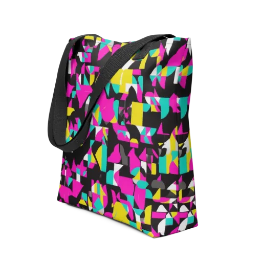 Afterimage Grid on a Tote Bag