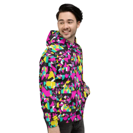Afterimage Grid on a Hoodie