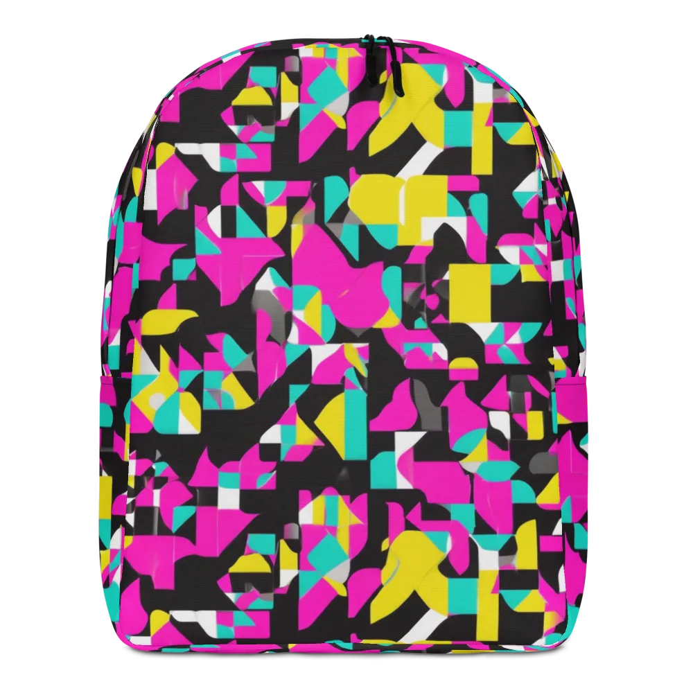 Afterimage Grid on Minimalist Backpack — Front