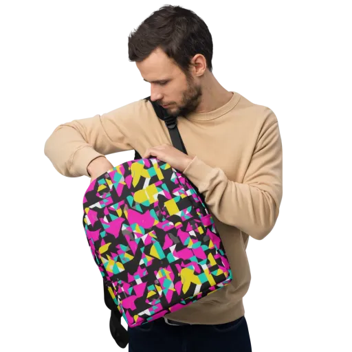 Afterimage Grid on a Minimalist Backpack