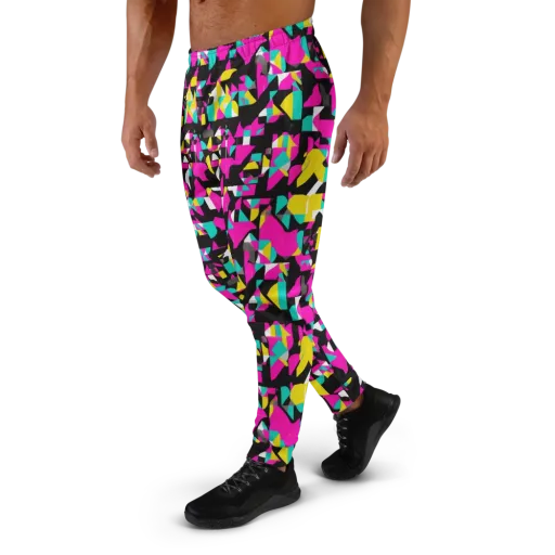 Afterimage Grid on a Men's Joggers