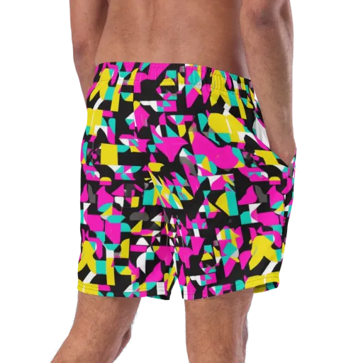 Afterimage Grid on a Swim Trunks