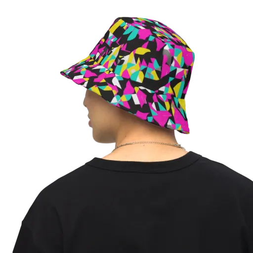 Afterimage Grid on a Reversible Bucket Hat