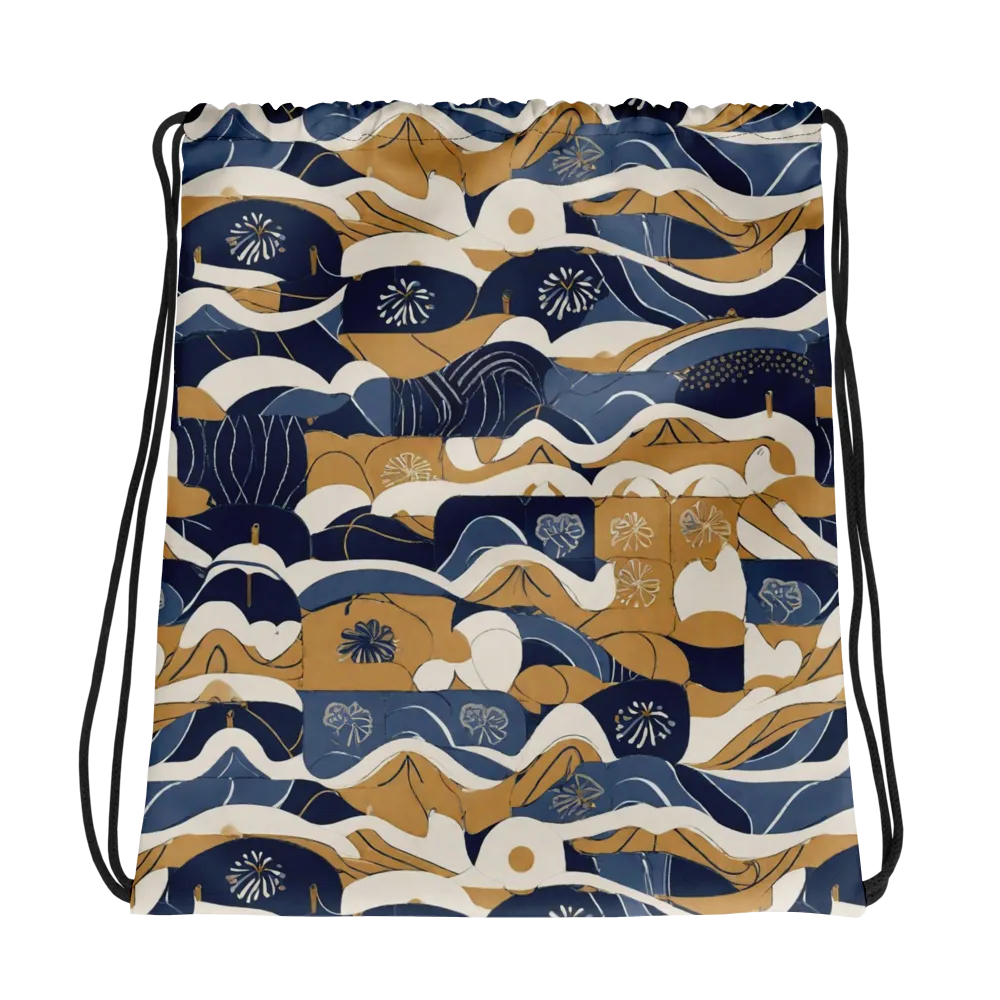 Indigo Tide Almanac on Drawstring Bag — Photo