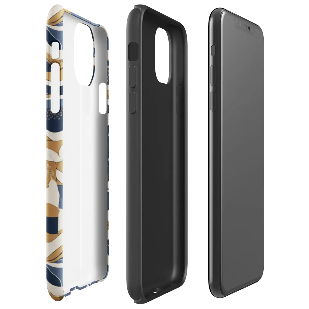 Indigo Tide Almanac on Tough Case for iPhone® — Right