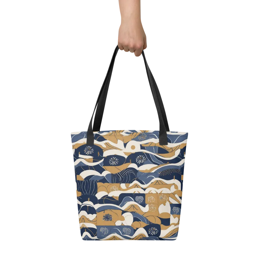 Indigo Tide Almanac on Tote Bag — Front