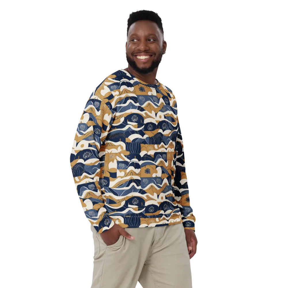 Indigo Tide Almanac on Sweatshirt — Front