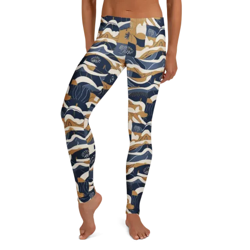 Indigo Tide Almanac on a Leggings