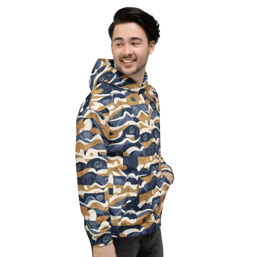 Indigo Tide Almanac on a Hoodie