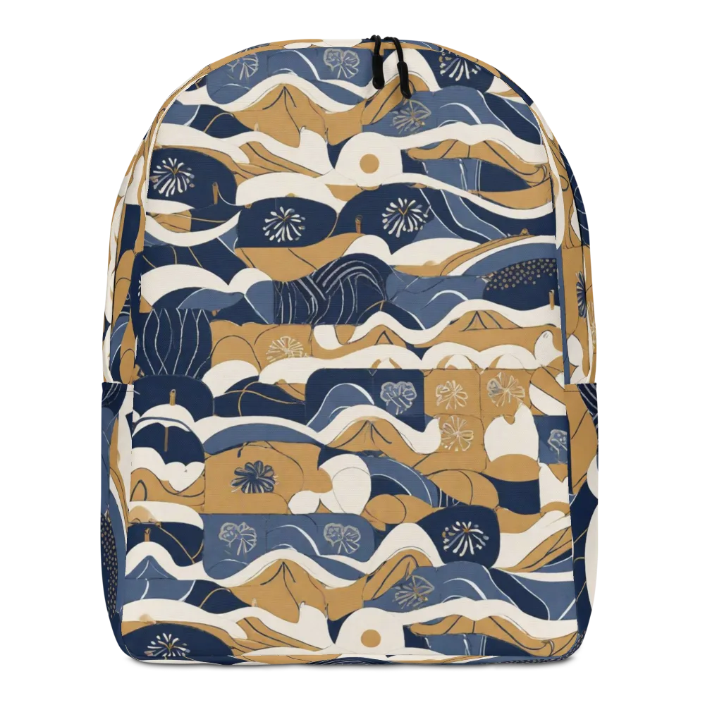 Indigo Tide Almanac on Minimalist Backpack — Front
