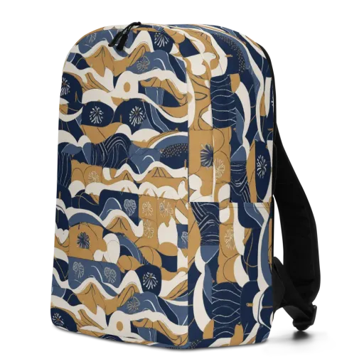 Indigo Tide Almanac on a Minimalist Backpack