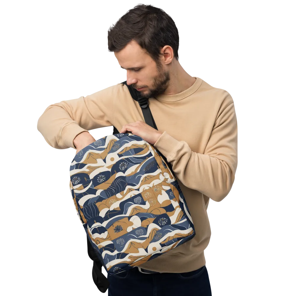 Indigo Tide Almanac on Minimalist Backpack — Front