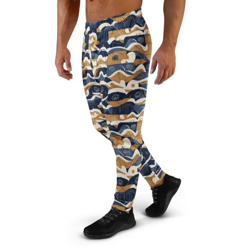 Indigo Tide Almanac on a Men's Joggers