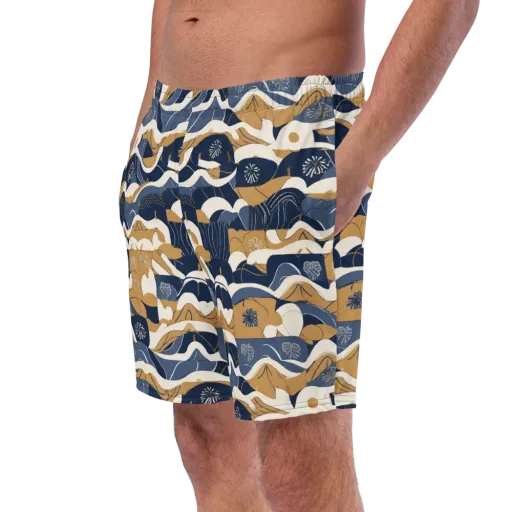 Indigo Tide Almanac on a Swim Trunks