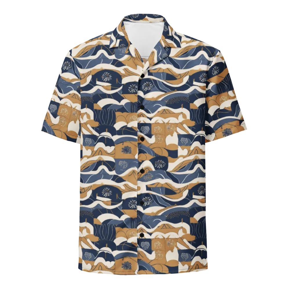 Indigo Tide Almanac on Button Shirt — Front