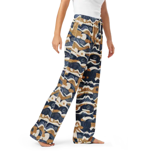 Indigo Tide Almanac on a Women's Pajama Pants