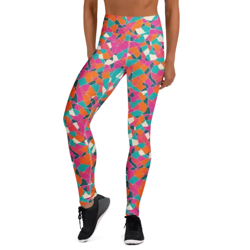Prism Shatter on a Yoga Leggings